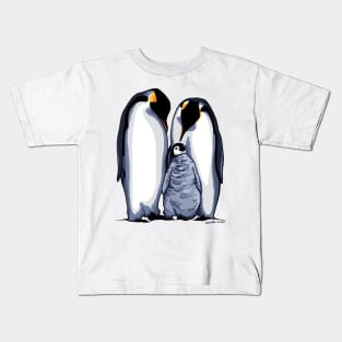 Penguin Family Kids T-Shirt